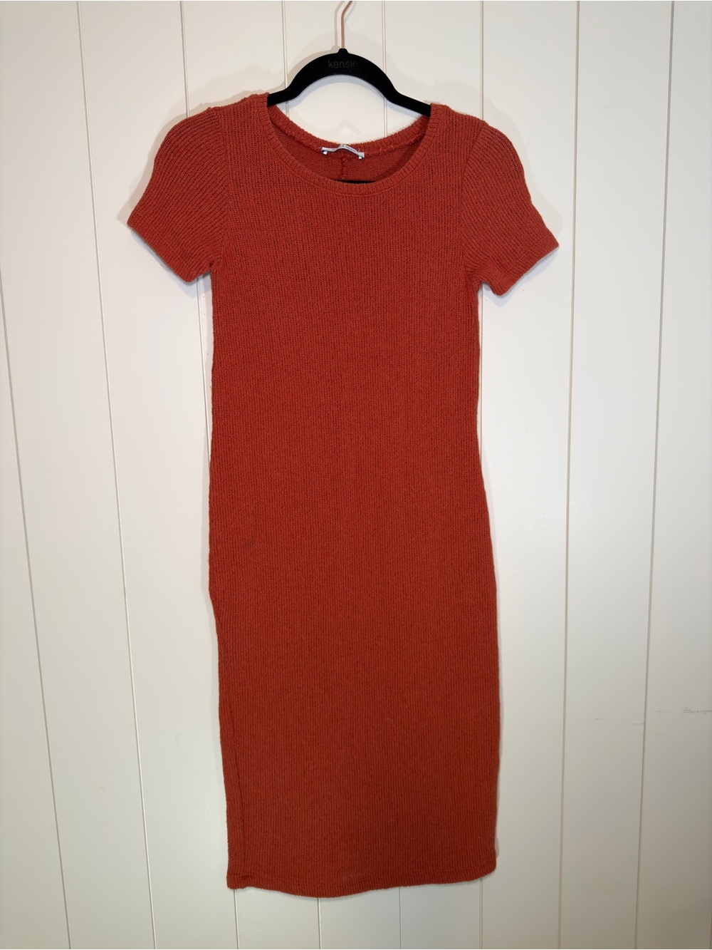Beautiful zara trafaluc orange ribbed dress